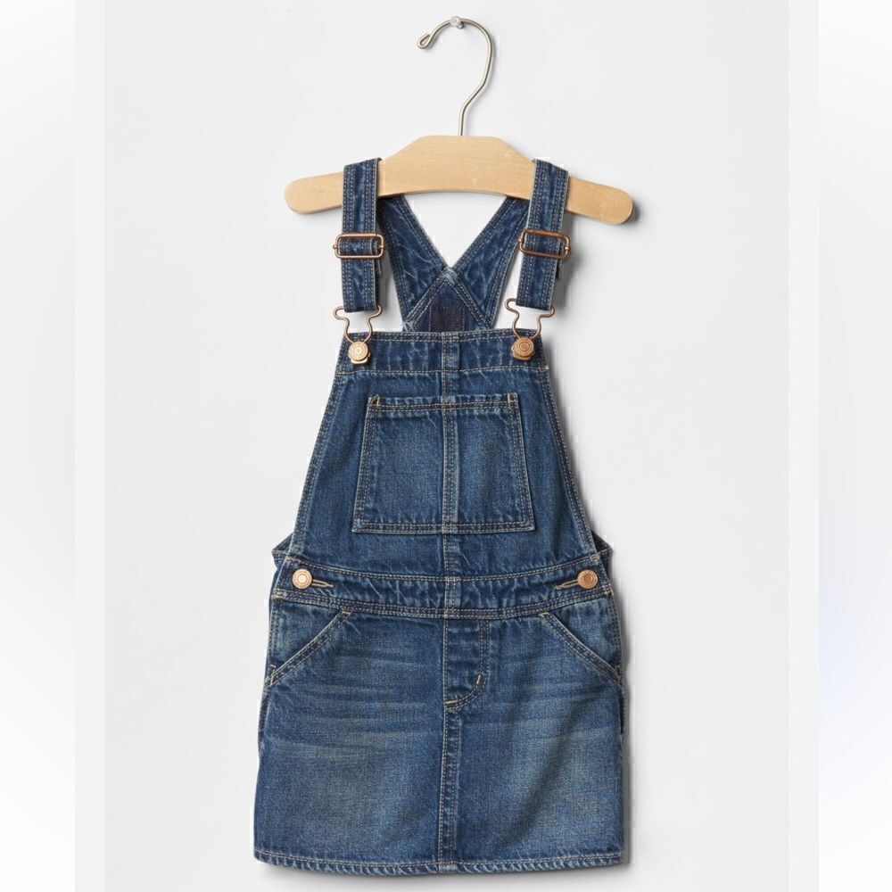 Baby Gap denim skirt overalls Size 2 Years